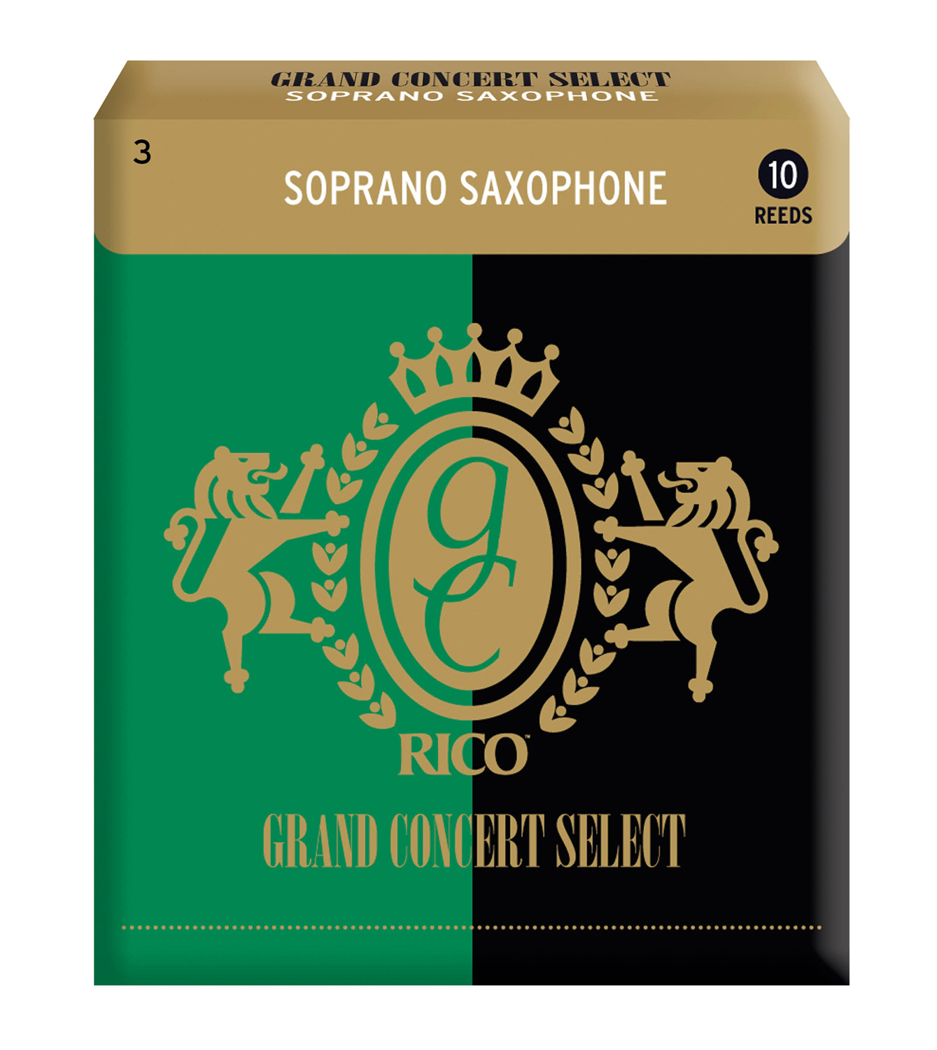 Rico Grand Consert Select Sopransaxofon 10-Pack. Tjocklek 3