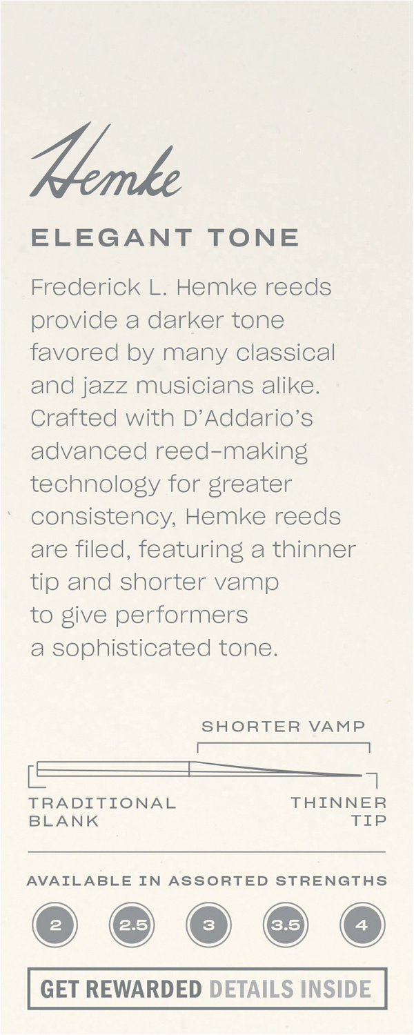 Rico Frederick Hemke Soprano-Saxophone Box of 5. Strength 4 - 2