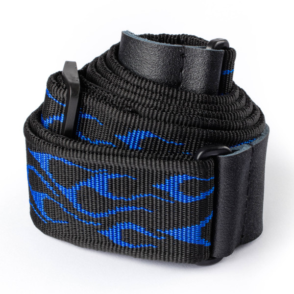 Dunlop D3811BL Strap Flambe-Blue - 2