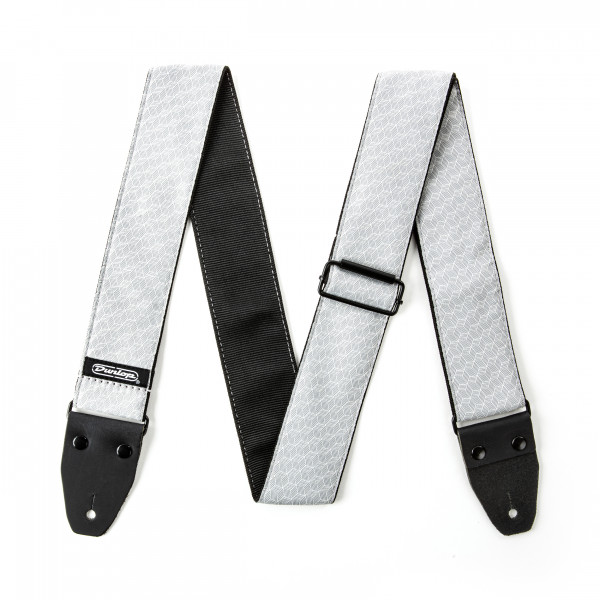 Dunlop D67-12 Jacquard Cube Hatch Light Grey Strap
