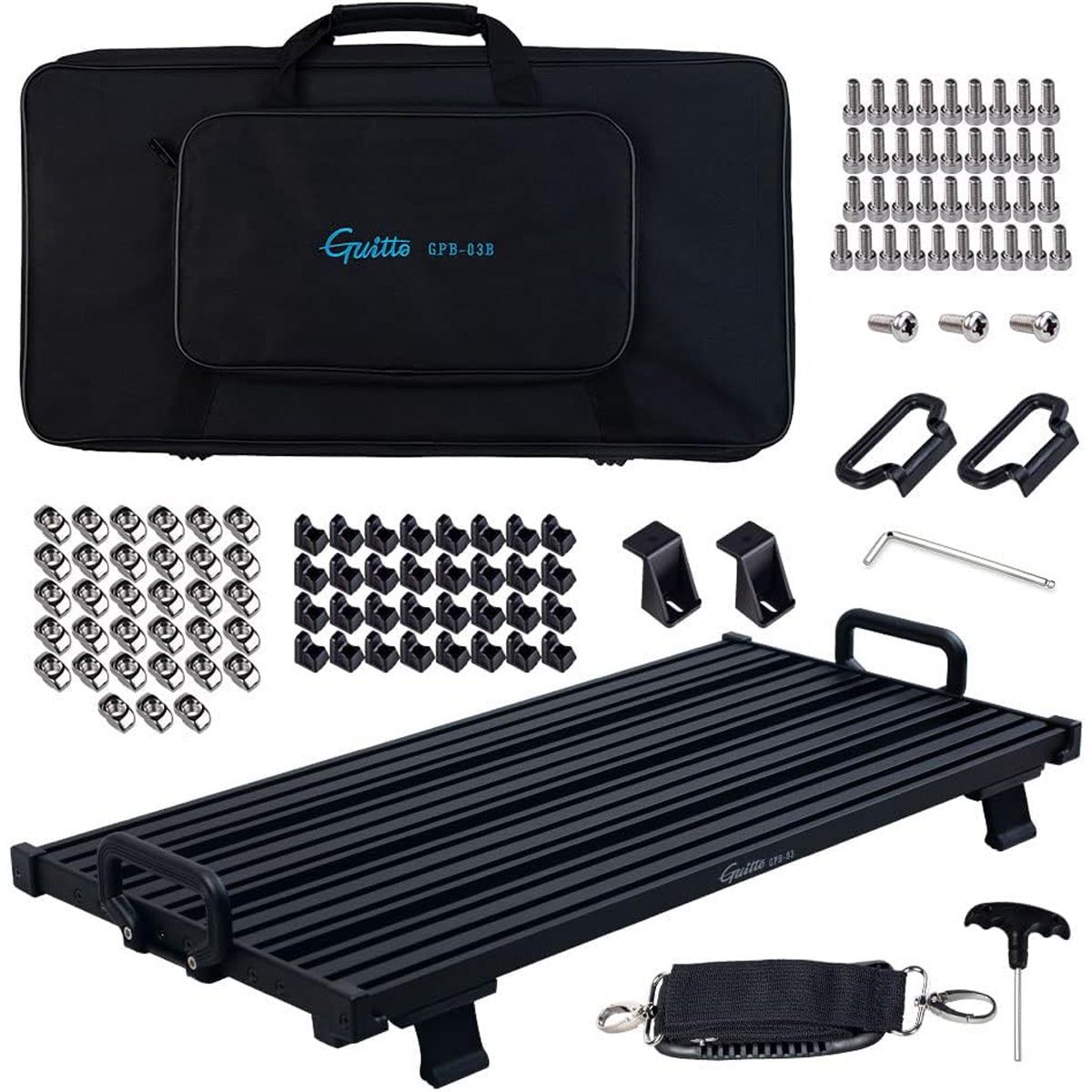 Guitto GPB-03 B Pedalbord med väska, stor