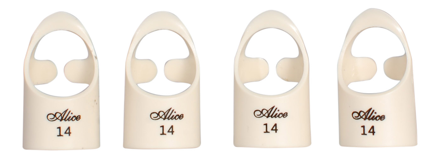 Alice AP-4M2 14 mm Fingerplektrum, 4-pack