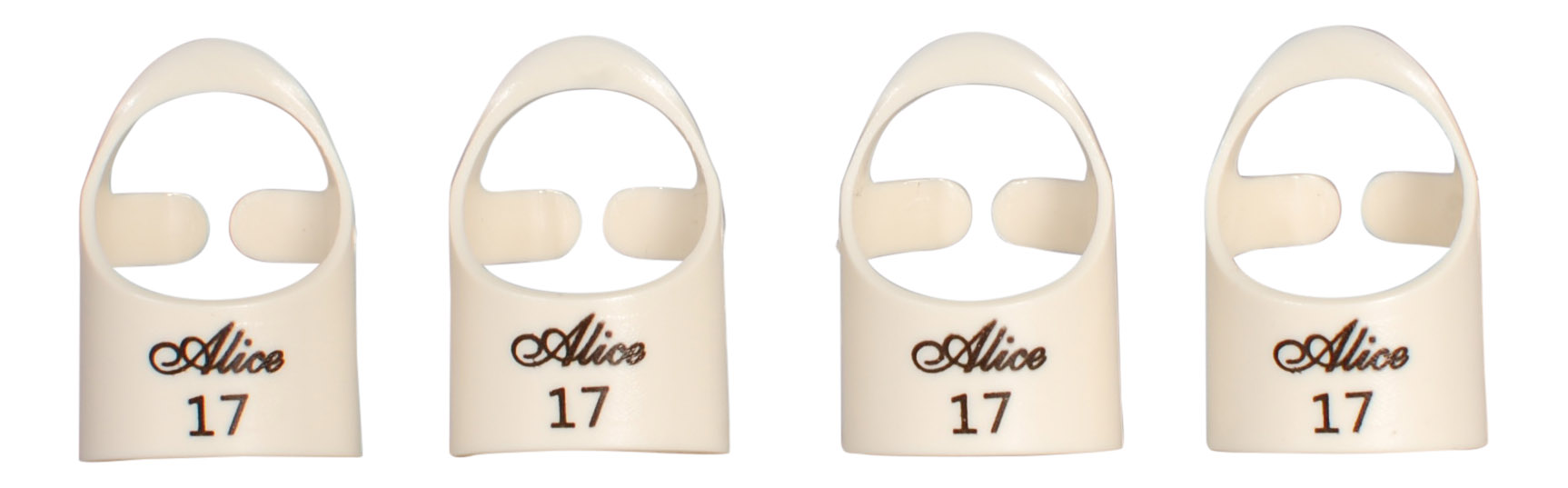 Alice AP-4M2 17 mm Fingerplektrum, 4-pack