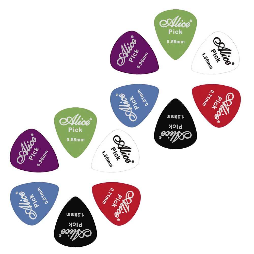 Alice AP-12F 0.58 mm Matta Plektrum, 12-pack