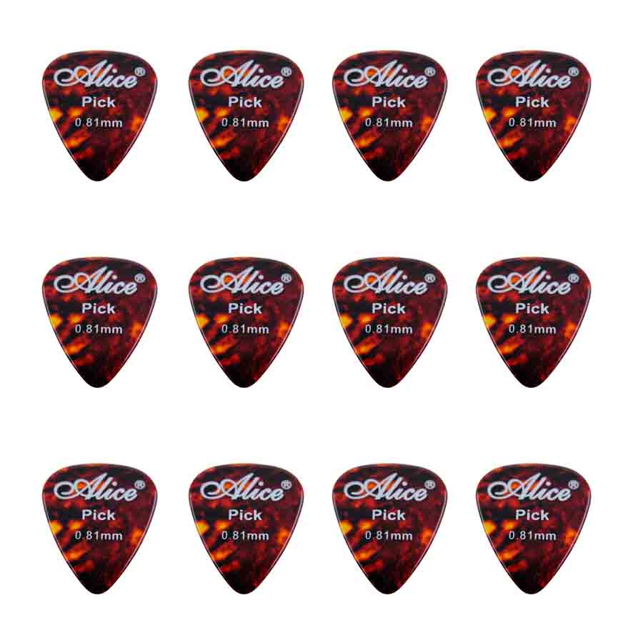 Alice AP-12A 0.81 mm Plektrum, 12-pack