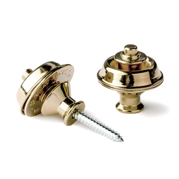 Dunlop SLS1032BR Brass Straplocs - 2
