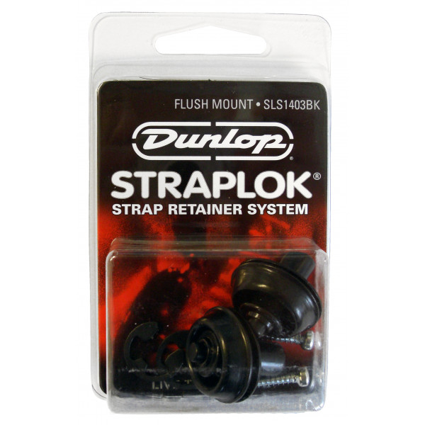 Dunlop Straplok SLS 1403BK Svart FLUSH