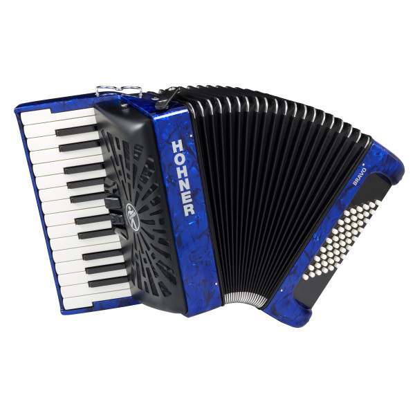 HOHNER Bravo II 48 Mörkblå (SilentKey)
