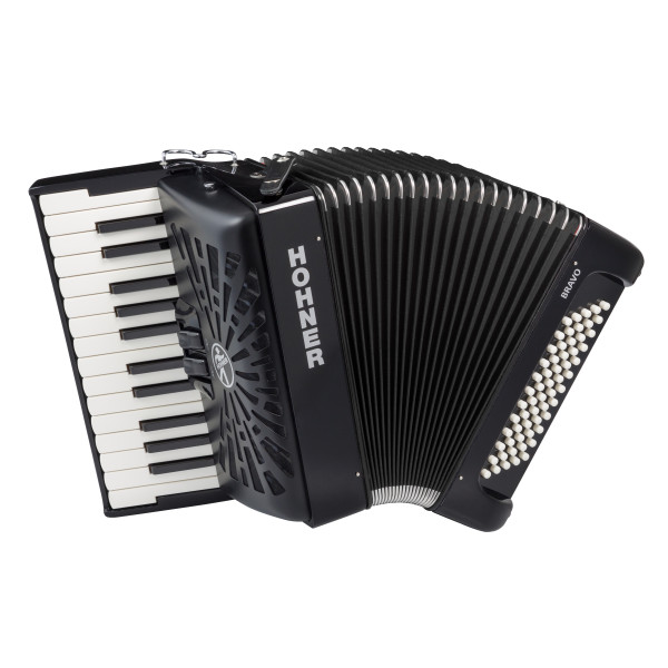 HOHNER Bravo II 60 Svart (SilentKey)