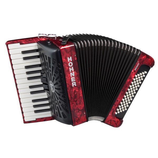 HOHNER Bravo II 60 red (SilentKey)