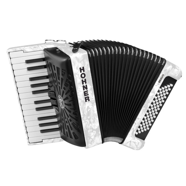 HOHNER Bravo II 60 white (SilentKey)