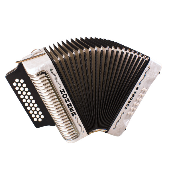 HOHNER Corona III BbEbAb, Vit-Columbia