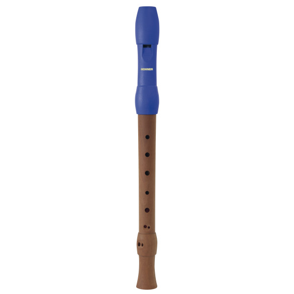 HOHNER C-Sopran, 2 delar, Träkropp, Plastmunstycke blått, Barockgrepp, sc, c