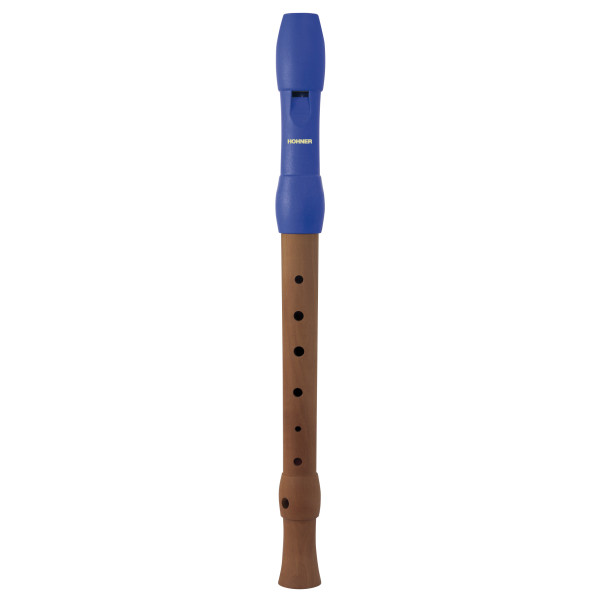 HOHNER C-Soprano, 2-parts, wooden body, plastic head in blue, german, sc, c