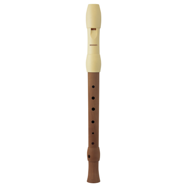 HOHNER C-Sopran, 2 delar,  Träkropp, Plastmunstycke vitt, Tyskt Grepp, sc, c