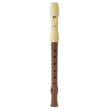 HOHNER C-Sopran, 3 delar, Träkrpop, Plastmunstycke i vitt,  Barockgrepp, sc, c