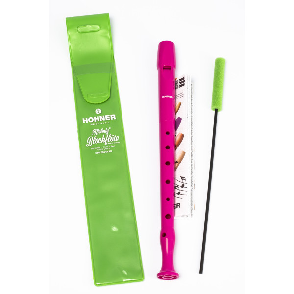 HOHNER C-Soprano, 1 part, plastic, german, pb hot pink - 4