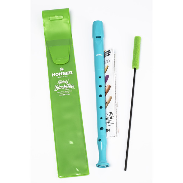 HOHNER C-Soprano, 1 part, plastic, German, pb light blue - 4