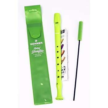 HOHNER C-Soprano, 1 part, plastic, german, pb light green