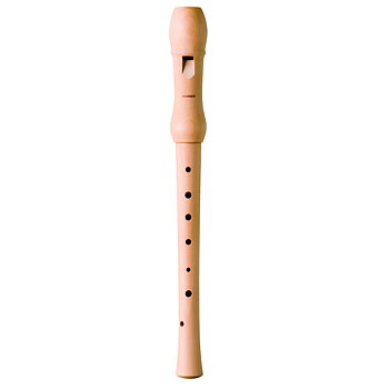 HOHNER C-Sopran, Ljus Päronträ, 2 delar, Tyskt Grepp, pb