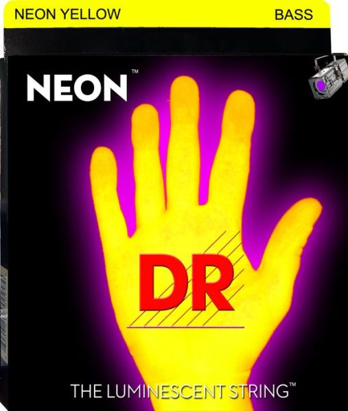 DR NEON HiDef Yellow Bass SuperStrings