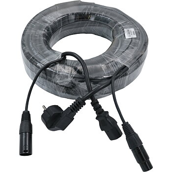 HiEnd XLR-EUIEC20 ström- och XLR-till-XLR-kabel - 20 meter