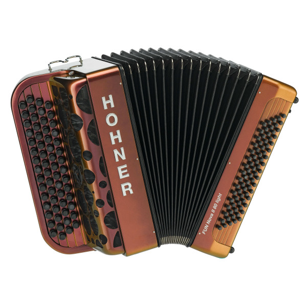 HOHNER Fun Nova II 80 light, Röd till Guld, B-stepped - 2