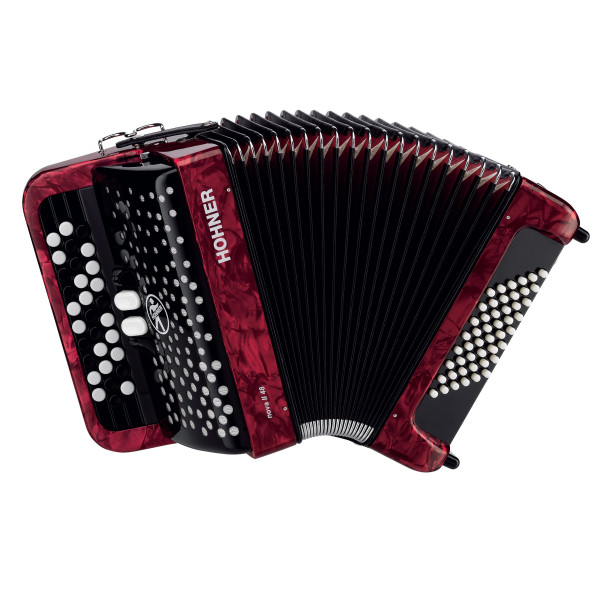 HOHNER NOVA II 48, Röd, B-stepped