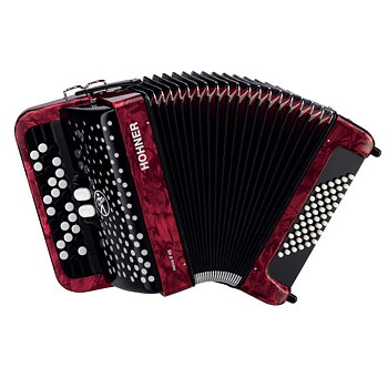 HOHNER NOVA II 48, Röd, B-stepped