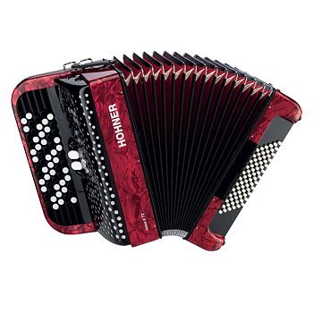HOHNER NOVA II 72, Röd, C-stepped