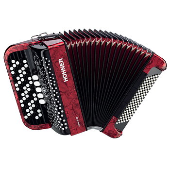 HOHNER Nova III 96 Röd, C-stepped
