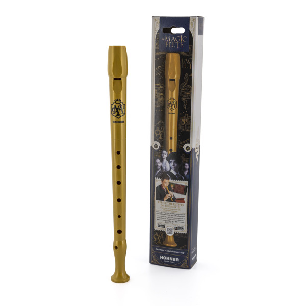 HOHNER THE MAGIC FLUTE C-Soprano, 1 del, plast, tyskt grepp, pb, guld  - 2