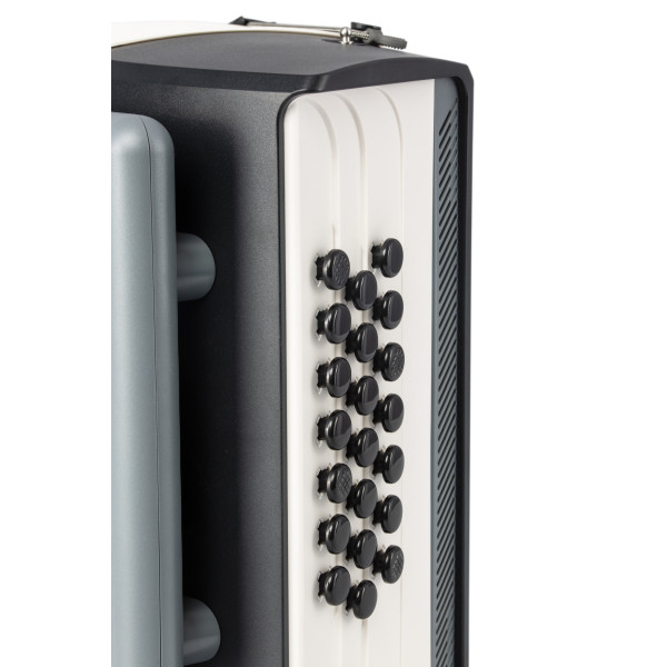 HOHNER XS B-System, Vixen Mörkgrå/Vit med Gigbag - 7