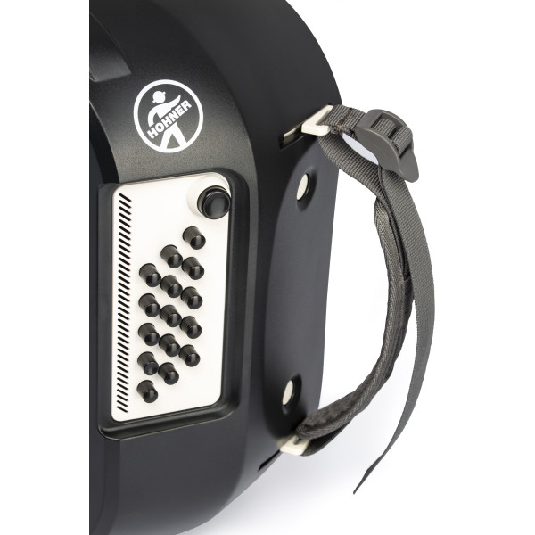 HOHNER XS B-System, Vixen Mörkgrå/Vit med Gigbag - 8