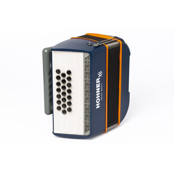 HOHNER XS B-System, Children Dark Blue/Orange with Gigbag - 8