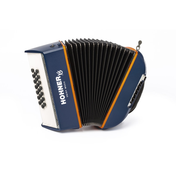 HOHNER XS B-System, Children Dark Blue/Orange with Gigbag