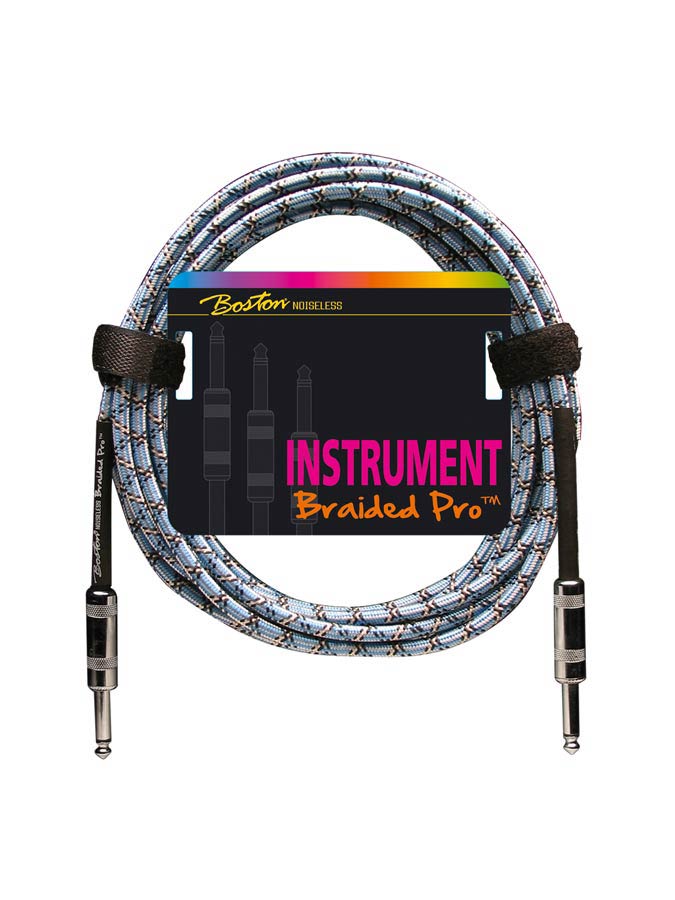 Boston Braided Pro Instrument Cable Blue 6m