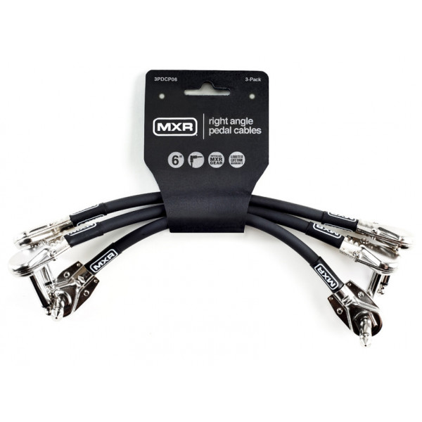 MXR 3PDCP06 Patch cord 6 inch, 3-pack
