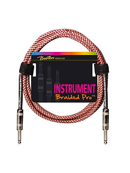 Boston Braided Pro Instrument Cable Salmon 3m