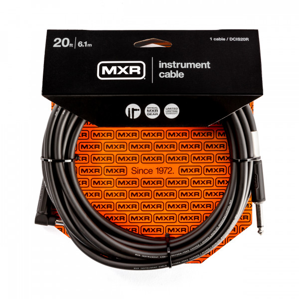 MXR DCIS20R Standard Series Angled Instrument Cable 6 m