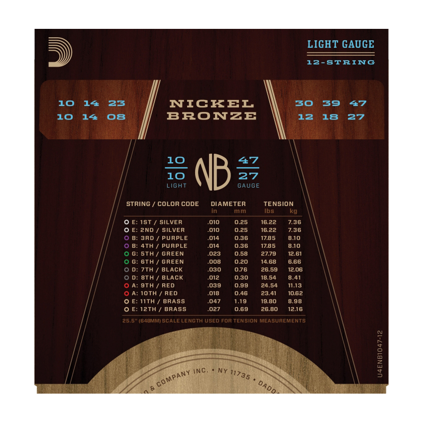 D'Addario NB1047-12 - 3