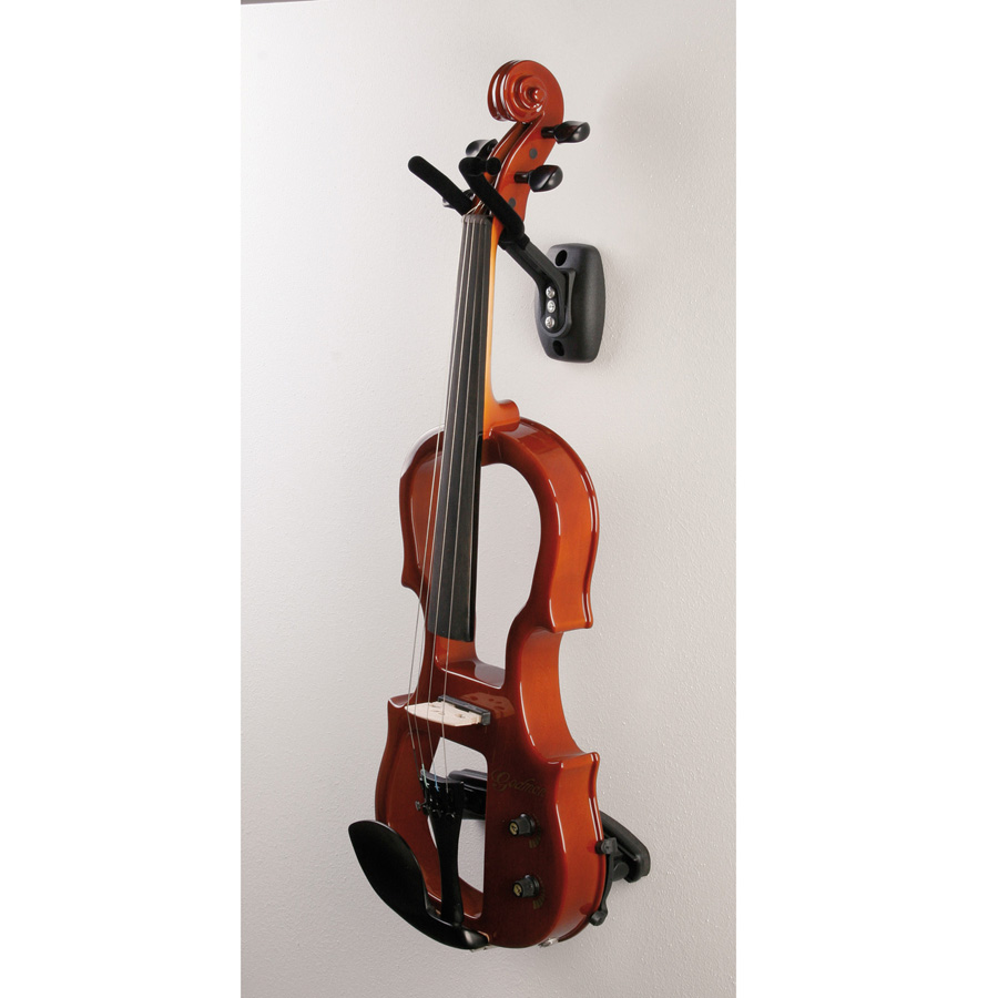 Väggfäste för violin med plats för stråke. K&M 16580 - 2
