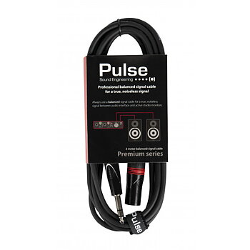 Pulse Balanced Signal Cable 3 m 1/4Stereo Jack-XLRM