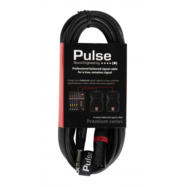 Pulse Balanced Signal Cable 6 m 1/4Stereo Jack-XLRM