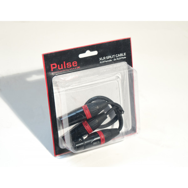 Pulse Split Cable XLRF -2xXLRM 30cm - 2