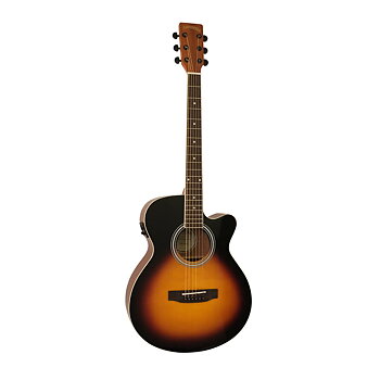 Santana ST-100EQCW HG SL SB v2 Mini Jumbo Sunburst