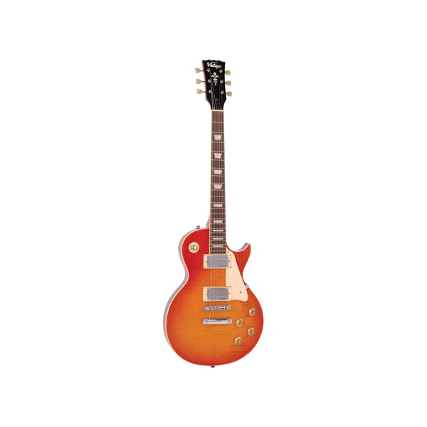 Vintage V100 Flame Honey Burst - 2