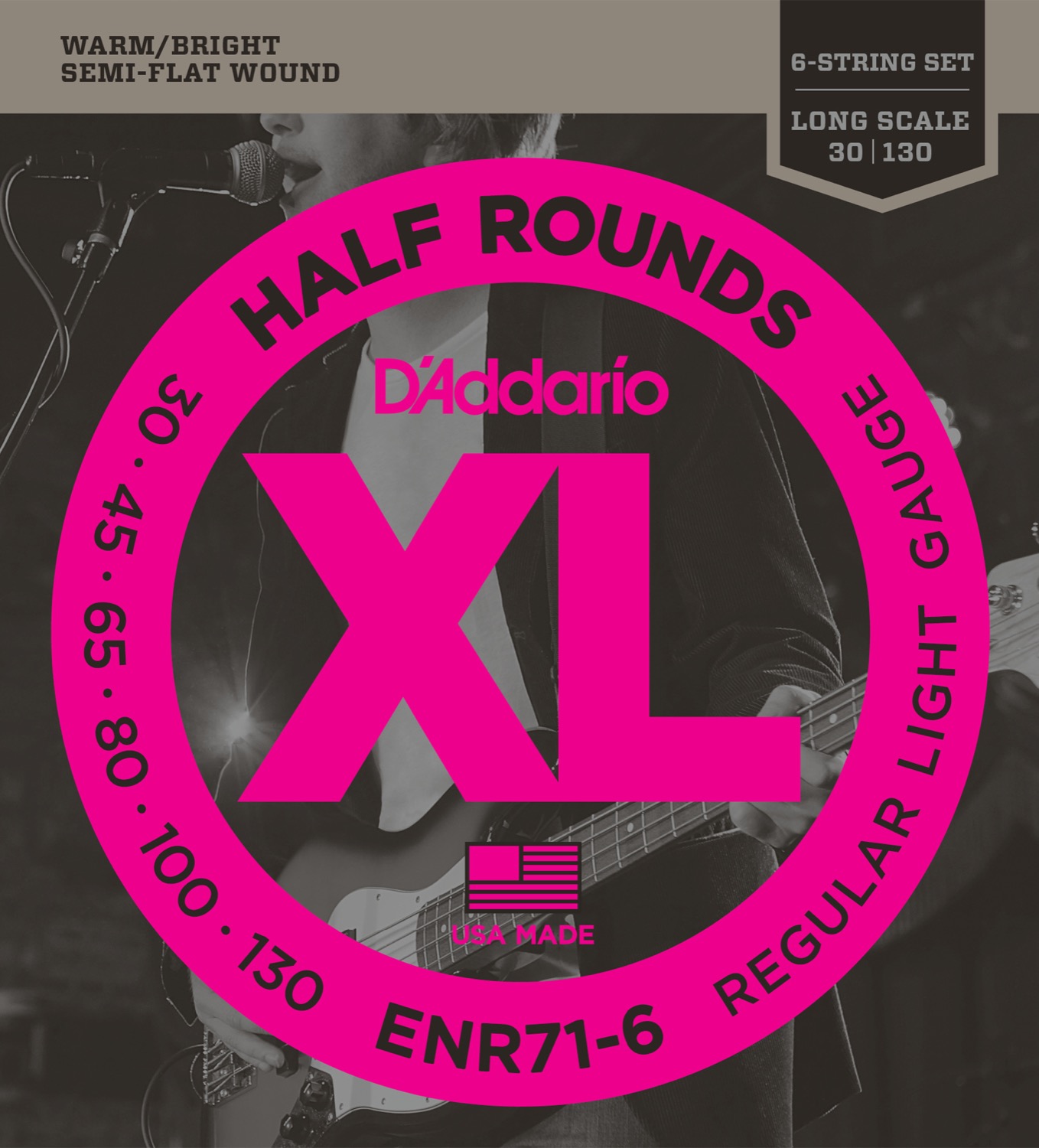 D'Addario ENR71-6 Half Round - 2