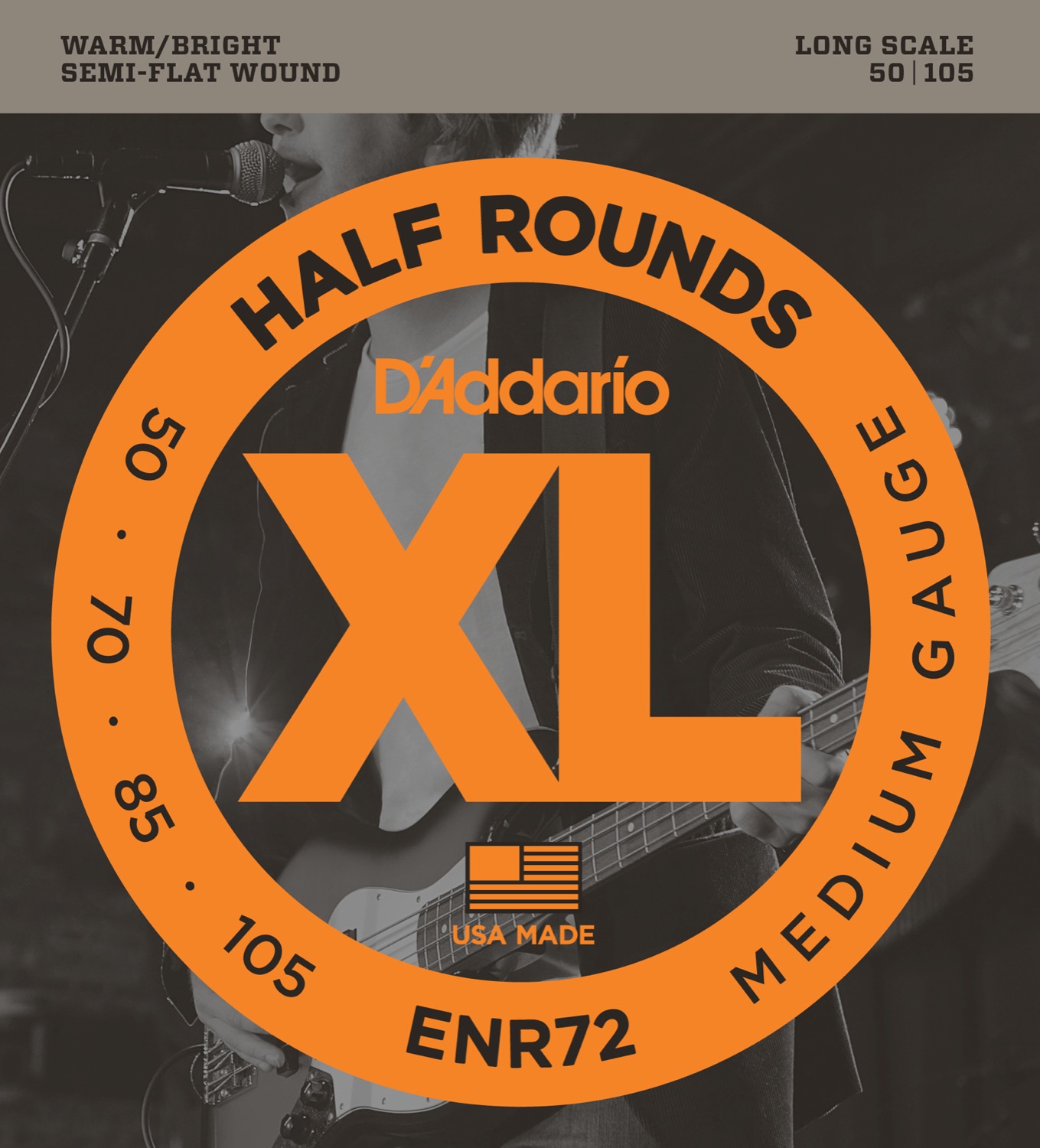 D'Addario ENR72 Half Round - 2