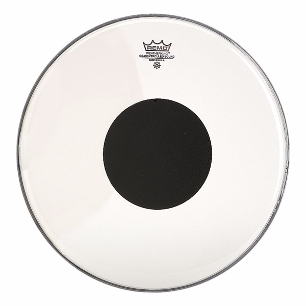 Remo Controlled Sound Clear 16" Top Black Dot